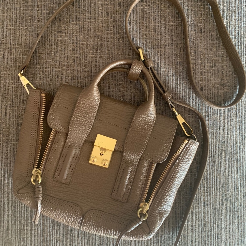 Taupe Mini Pashli Satchel
